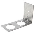 Product Image of 1/2", 3/4" , 1" PEXRITE Galvanized Steel Stub L-Bracket  (4-1/4" x 3-1/4" x 2")