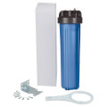 Product Image of PWHIB20FF 20" Blue Full Flow Housing Kit with Pressure Relief, 1" NPT
