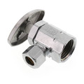 Product Image of 1/2" FIP x 3/8" OD Compression Angle Stop Valve - Lead Free (Chrome)