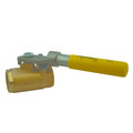 Product Image of 1/4" Threaded Shut-Off Ball Valve w/ Spring Return Handle
