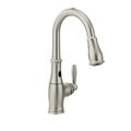Product Image of Brantford Spot Resist Stainless 1 Handle High Arc Pulldown Kitchen Faucet, 7185ESRS