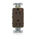 Product Image of Decora Plus Isolated Ground Duplex Receptacle Outlet,  Smooth Face, 15A, 125V Back or Side Wire, NEMA 5-15R, 2-Pole, 3-Wire, Self-Grounding (Blue)