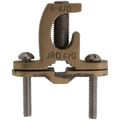 Product Image of 3/8" to 1" Pipe Bare Wire Ground Clamp with Open Lug
