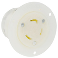 Product Image of 15A, 277V Flanged Outlet Locking Receptacle, Industrial Grade