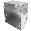 Product Image of 4-11/16" x 2-1/8" Deep Square Box, 1" Eccentric Knockouts
