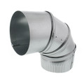 Product Image of 4" 90° Galvanized Adjustable Elbow - 30 Gauge