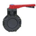 Product Image of 2" Schedule 80 PVC Lug Insert Butterfly Valve w/ Lever Handle