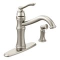 Product Image of Belfield Spot Resist Stainless 1 Handle Kitchen Faucet, w/ Side Spray, 7245SRS