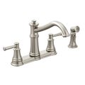 Product Image of Belfield Spot Resist Stainless 2 Handle Kitchen Faucet, w/ Side Spray, 7255SRS