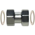 Product Image of 1 x 1" D402178-P Female BSP Manifold Coupling, Nickel Plated Brass