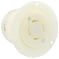Product Image of 30A, 120/208V 3-Phase Y, NEMA Non-NEMA, 4P, 4W, Flanged Outlet Locking Receptacle, Non-Grounding (White)