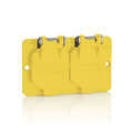 Product Image of Coverplate, Single-Gang, Flip-lid, Duplex, Weather-resistant (Yellow)