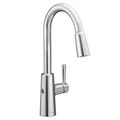 Product Image of Riley Chrome 1 Handle High Arc Pulldown Kitchen Faucet, Motionsense Wave, 7402EW