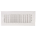 Product Image of 12" x 4" (Wall Opening Size) White Commercial Supply Register (821 Series)