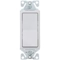 Product Image of Decorator 3-Way Rocker Switch w/ Auto-Grounding - White (15A, 120/277V)