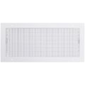 Product Image of 20" x 8" (Wall Opening Size) White Commercial Supply Register (821 Series)
