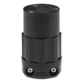 Product Image of 20A, 125V NEMA 5-20R, 2P, 3W, Connector, Straight Blade, Grounding, All Black (Black)