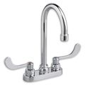 Product Image of Monterrey 4" Centerset Gooseneck Faucet w/ Wrist Blade Handles 1.5 gpm/5.7 Lpm w/ Limited Swivel (Chrome)