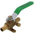 Product Image of 1/2" PEX Ball Valve w/ Waste Drain & Drop Ear Elbow (Lead-Free)