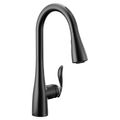 Product Image of Arbor 1 Handle Pulldown Kitchen Faucet, 1.5 GPM, 7594EVBL (Matte Black)