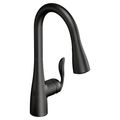 Product Image of Arbor Matte Black 1 Handle Pulldown Kitchen Faucet, Motionsense Wave, 7594EWBL