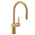 Product Image of Cia Single Handle High Arc Pulldown Kitchen Faucet (Brushed Gold), 7622BG