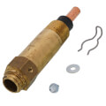 Product Image of 3/4" NPT Brass Immersion Well, 3-1/2" Insulation Depth, 1-5/8" Insertion Depth