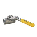 Product Image of 3/4" Standard Port Stainless Steel Threaded Ball Valve w/ Spring Return Handle (Lead Free)