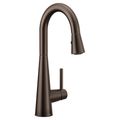 Product Image of Sleek Oil Rubbed Bronze 1 Handle Pulldown Bar Faucet, 7664ORB