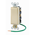Product Image of 15A, 120/277v, Decora Plus Rocker 2-throw Ctr-off Maint. Contact 2-pole AC Quiet Switch (Ivory)