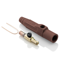 Product Image of 15 Series Cam-Type Male Plug, Contact & Insulator, Detachable, Crimp Tube Termination, #8, #4 AWG, 140A Max, Type 3R When Mated (Brown)