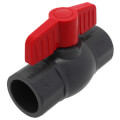 Product Image of 1" 770G PVC Sch. 80 Ball Valve w/ Solvent Ends (Gray)