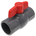 Product Image of 1-1/4" 770G PVC Sch. 80 Ball Valve w/ Solvent Ends (Gray)
