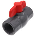 Product Image of 1-1/4" 770G SCH 80 Gray PVC Ball Valve (Threaded)