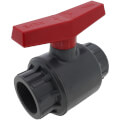 Product Image of 2-1/2" 770G SCH 80 PVC Ball Valve w/ Threaded Ends (Gray)