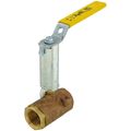 Product Image of 1/2" FNPT Full Port 2-Piece Ball Valve w/ Mounting Pad, Stainless Steel Ball & 2-1/4" Stem