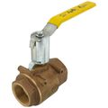 Product Image of 1-1/2" FNPT Full Port 2-Piece Ball Valve w/ Mounting Pad, Stainless Steel Ball & 2-1/4" Stem