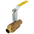 Product Image of 3/4" Solder Full Port 2-Piece Ball Valve w/ Stainless Steel Ball & 2-1/4" Stem
