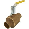 Product Image of 2" Solder Full Port 2-Piece Ball Valve w/ Stainless Steel Ball & 2-1/4" Stem