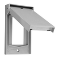 Product Image of 1-Gang Decora/GFCI Device Decora Weatherproof Wallplate/Faceplate, Vertical (Gray)