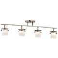 Product Image of Hendrik 30" 4 Light Rail Light w/ Satin Etched Cased Opal (Brushed Nickel)
