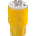 Product Image of 15A, 125V NEMA 1-15, 2P, 2W, Plug, Straight Blade, Non-Grounding, Wetguard (Yellow)
