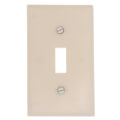 Product Image of 1-Gang Electrical Wall Plate, Toggle Switch (Light Almond)