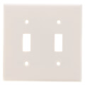 Product Image of 2-Gang Electrical Wall Plate, Toggle Switch (Light Almond)