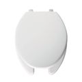 Product Image of Elongated Open Front Hospitality Plastic Toilet Seat w/ Cover, STA-TITE, DuraGuard (White)