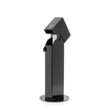 Product Image of 1-Gang 18" Stainless Steel Power Pedestal Kit, Surface Mount Hinged Top, Black