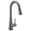 Product Image of Sleek Black Stainless 1 Handle Pulldown Kitchen Faucet, 7864BLS