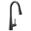 Product Image of Sleek 1 Handle Pulldown Kitchen Faucet, 1.5 GPM, 7864EVBL (Matte Black)