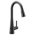 Product Image of Sleek Matte Black 1 Handle Pulldown Kitchen Faucet, Motionsense, 7864EWBL