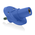 Product Image of 23 Series Panel Mount Receptacle, Female, 690A Max, 600V 30 Degree Angle, 1.125", Threaded Stud Termination, 250-777 MCM Cable Range (Blue)